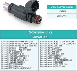 Fuel Injector For Kawasaki Ninja ZX10R ZXT00E ER-6N Teryx 800 Vulcan 900 EAT287 - Picture 1 of 5