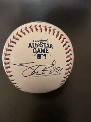 Shane Bieber Signed 2019 All-Star Game Baseball Beckett COA/Hologram - Image 1 of 4