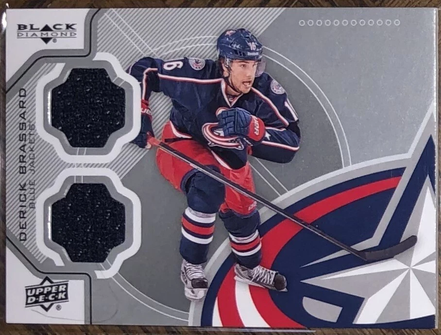 2012-13 UPPER DECK BLACK DIAMOND DOUBLE DIAMOND DERICK BRASSARD GAME USED CARD - Image 1 of 2