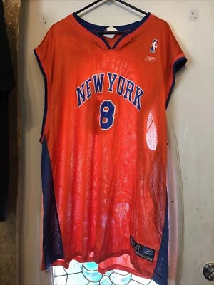 Vintage Reebok Latrell Sprewell Orange New York Knicks jersey size 3xl #90s - Image 1 of 3