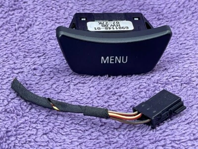 BMW E60 E61 E63 E64 iDrive Menu Switch Button 6921668 6981148 Console 5 6 Series - Image 1 of 4