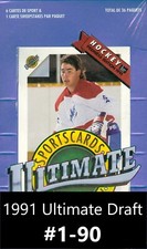 1991 Ultimate Draft Hockey Cards - You Pick from List (1-90)