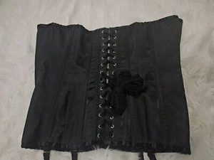 DAMEN GROSSES VICTORIA'S SECRET SCHWARZ KORSETT BUSTIER TOP NUR - Bild 1 von 9
