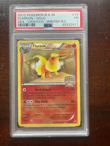 Pokemon PSA 1 Flareon 12/108 Dark Explorers Reverse Holo Regionals Promo Card - Picture 1 of 2