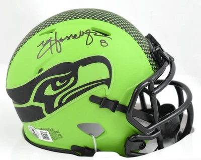 Minicasco autografiado por Matt Hasselbeck Seahawks Rave Speed - Beckett con holograma Foto 1 de 3