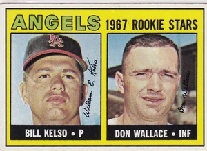 Angels 1967 Rookie Stars Bill Kelso Don Wallace card 367 1967 Topps - Picture 1 of 2