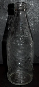 10 oz. vintage-anni 70 Bottiglia TAB trasparente goffrata - senza deposito no ricarica tappo a vite - Foto 1 di 4