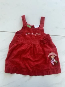 2007 Vintage Y2K Strawberry Shortcake Overall Pullover Sommerkleid Größe 24m - Bild 1 von 6