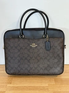 Coach Signature Canvas Laptoptasche F39023. Neu ohne Etikett - Bild 1 von 10