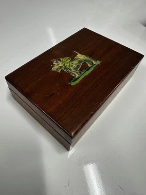 Винтажная инкрустированная деревянная КОРОБКА для шотландского терьера SCOTTIE DOG TRINKET  - Изображение 1 из 4