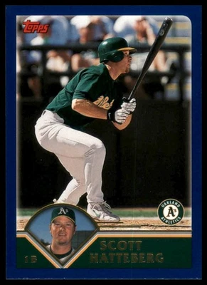 2003 Topps Opening Day #66 Scott Hatteberg Oakland Athletics Baseball - Image 1 of 2