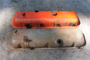 (2) 1970's Chevrolet 396 402 427 454 Chevy Big Block Valve Covers W/ Drippers. - Bild 1 von 7