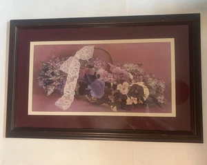 Glynda Turley "Iris Basket IV" Limited Edition Signed Numbered 1584/2500 Print - Bild 1 von 13