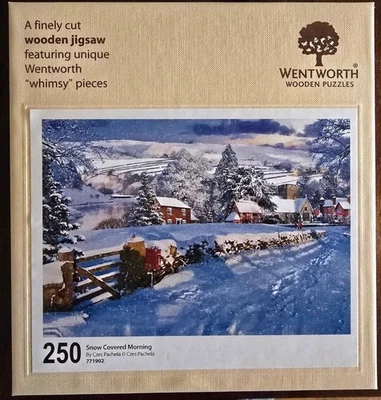 Wentworth wooden jigsaw puzzle 250 pieces - "Snow Covered Morning" - Image 1 of 3