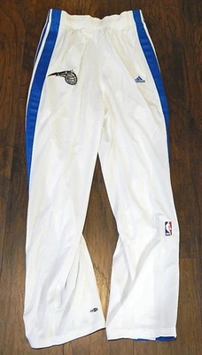 Pantalones de calentamiento Orlando Magic Adidas 3 rayas emitidos por el equipo blancos nuevos XL altos Foto 1 de 3