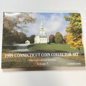 1999 State Coin Collector Set Series State Connecticut, Volume 5 booklet & coin - Picture 1 of 7