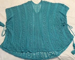 Traje de baño Aqua encubrimiento cuerdas laterales ajustables con borlas talla única - Imagen 1 de 8