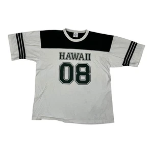 Vintage Hawaii Jersey Shirt Size 2XL Green Ringer Single Stitch Alore Y2K USA - Picture 1 of 8