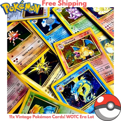 🔥 11 Vintage Pokémon Cards | WOTC 1999 Authentic Lot | Free Shipping! - Image 1 of 4