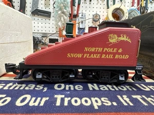 Aristo-Craft G Scale North Pole & Snow Flake Railroad Slope Back Tender w/ Sound - Picture 1 of 6