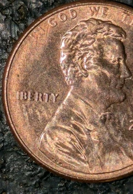 2024 1c Shield Cent Strong Struck Through Grease Error Missing Mottos Pristine - Image 1 of 4