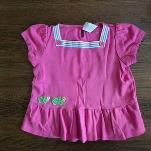 Gymboree Mädchen 2T rosa Swing Schildkröte Top - Bild 1 von 7