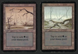 ***2x Alpha Swamp*** MTG Alpha Magic Kid Icarus - Picture 1 of 2