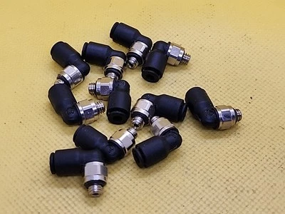 11pcs Legris Push to Connect Fitting: M. Elbow 2.8mm (1/8"), Thr. 4.5mm [RC 9-5] - Image 1 of 4