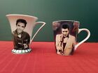 Elvis Presley Coffee Mugs - 1 X OnTrack & 1 X Oscar & Bromley Branded