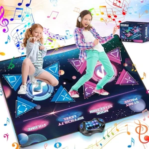 Tanzmatte für Kinder Mädchen Jungen Musikmatte LED Licht Tanzpad Musikmatte NEU - Bild 1 von 10