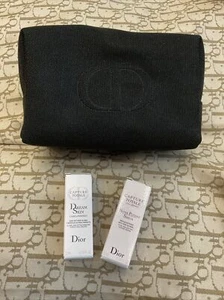 Christian Dior Travel Set Cosmetic Bag + 2 Samples ~ New - Picture 1 of 8