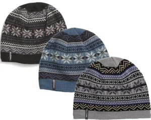 TURTLE FUR Merino Wool Blend Nuka Nordic Ski Beanie Color Blue Black Gray NWT - Picture 1 of 7