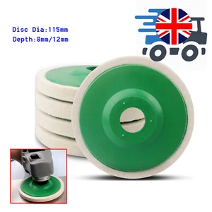 115mm/4.5" Wool Buffing Angle Grinder Wheel Felt Polishing Disc Pad Depth:8/12mm - Picture 1 of 18