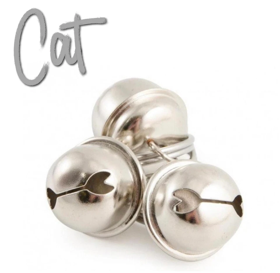 Ancol - Kitten Cat Collar bells, Collars Spare Metal Warning Bell. 3 Pack  - Image 1 of 1