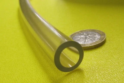 PVC Tubing, Clear, 9/16" OD x 3/8" ID x 3/32" Wall x 25 Foot Coil - Image 1 of 4