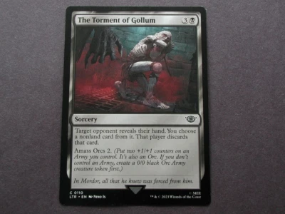 2023 MTG Sorcery "The Torment of Gollum" NM+ Magic Card #0110 LTR AMASS ORCS - Image 1 of 2