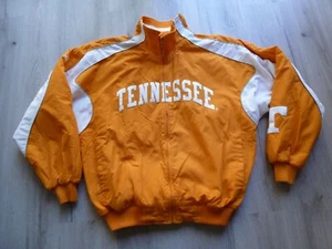 Giacca Vintage Majestic Tennessee Volunteers Taglia L Foderata in Pile Maniche Trapuntate - Foto 1 di 18