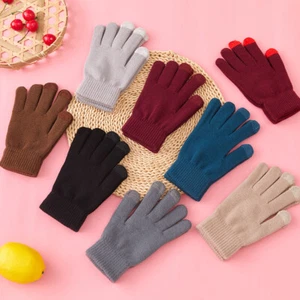 Five Fingers Mittens Women Men Knitted Gloves Outdoor Driving Cycling Gloves - Picture 1 of 25