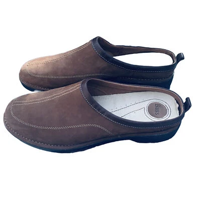 Zapatos cómodos Bass para mujer talla 9M marrón gamuza cuero sin cordones Foto 1 de 4