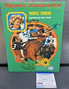 SEKRETARIAT SI Cover signiert von Penny Chenery & Ron Turcotte 8x10 Foto - PSA/DNA - Bild 1 von 3
