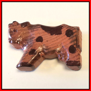 Giocattolo d'epoca in legno Sevi vintage Toy Wood Holz Kuh mucca small Cow