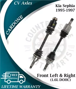 CARDONE OEM Front CV Axles For 1995-1997 Kia Sephia 1.6L DOHC Lifetime Warranty - Picture 1 of 14