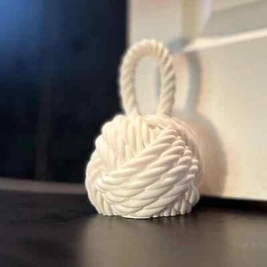 Nautical Knot Door Stopper | Fillable Rope Knot Weight for Doors - Picture 1 of 9