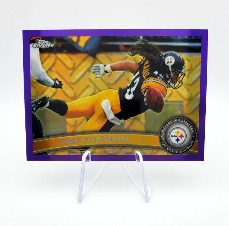 2011 Topps Chrome Purple Refractor #180 Troy Polamalu /499