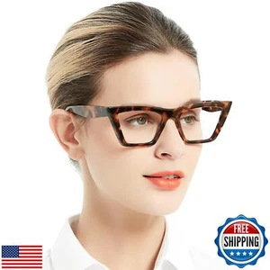 OCCI CHIARI Oversized Womens Reading Glasses(2.0 Brown) Retro Cat Eye Readers - Picture 1 of 5