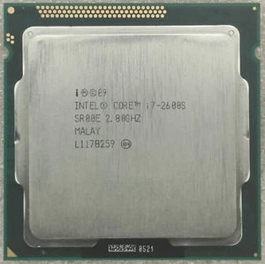 2nd Gen Intel Core i7-2600S LGA1155 CPU Processor 2.80GHz Quad-Core SR00E 65W - Picture 1 of 2