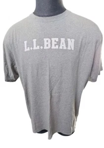 LL Bean T Shirt Mens XL Gray Short Sleeve - Picture 1 of 8