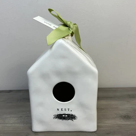 Rae Dunn Ceramic NEST Birdhouse Artisan Collection By Magenta NEW Cover