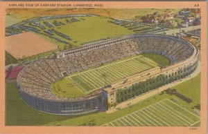 Harvard Stadium Aerial View Cambridge Massachusetts c1930s Postcard UNP 12225.6 - Picture 1 of 7