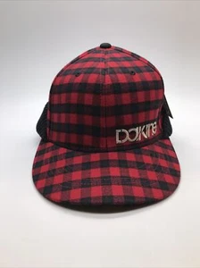 Dakine Men's Black Knit Beanie Cap Cuffed Beanie Plaid Red - Picture 1 of 12